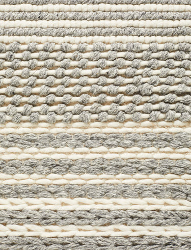 Astrid Scandi Silver Grey Flatweave Felted Wool Rug